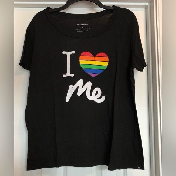 ME UNDIES - NEW - 🎉HP🎉L Sz M “I ♥️ ME” Scoop Neck Short Sleeve Tee. - Picture 2 of 10